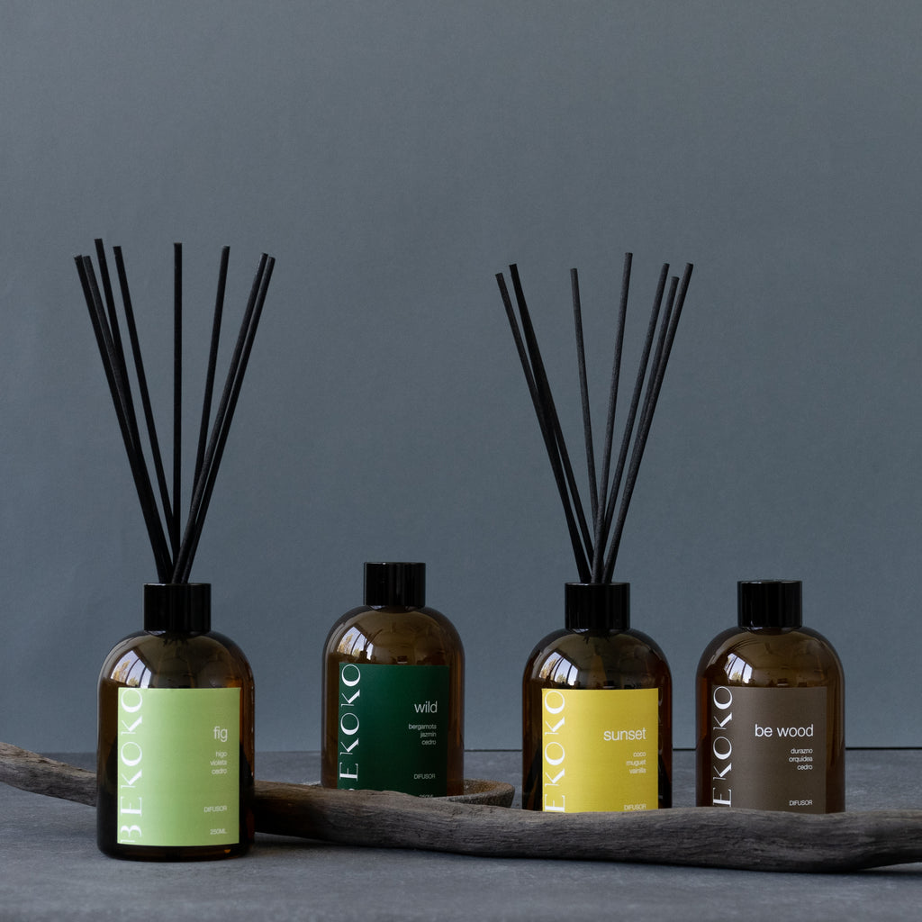 Difusor Ambiental con Varillas Ipanema Ámbar