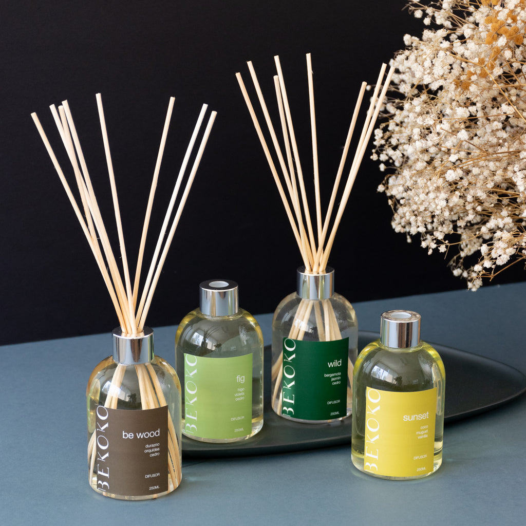 Difusor Ambiental con Varillas Ipanema Transparente