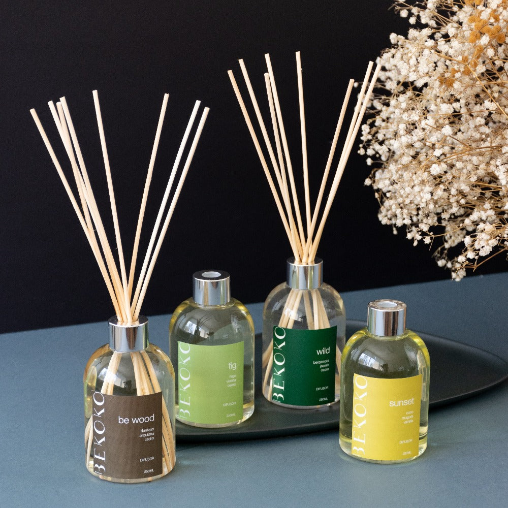 Difusor Ambiental Be Wood Transparente-Bekoko